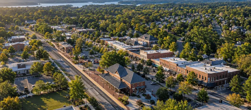 Aerial view of Apex, NC