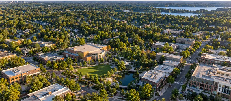 Aerial view of Cary, NC