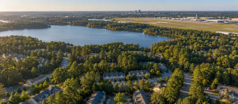 Aerial view of Morrisville, NC