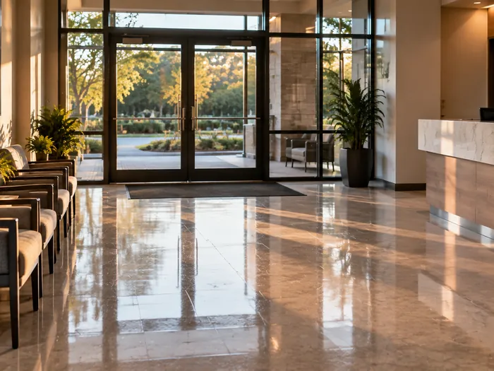 Three Sixty Cleaning NC commercial job, aerial view